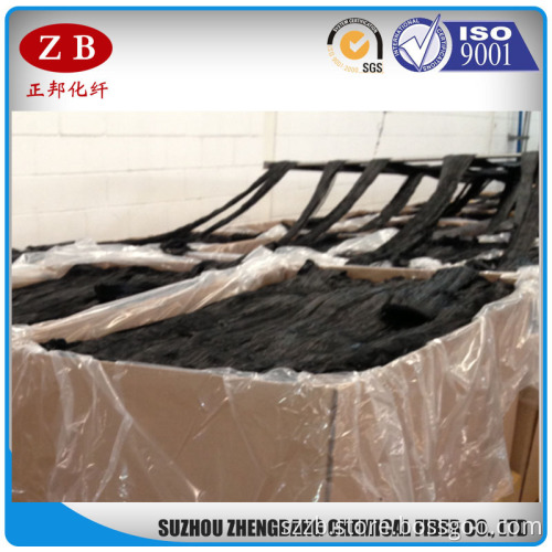 wet 100% polyester tow for static flocking